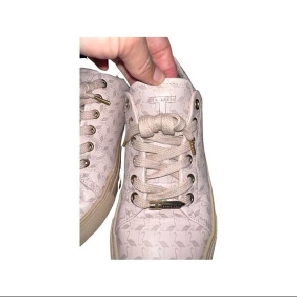 Ted baker pink motif flamingo sneakers size 39 - Picture 5 of 13